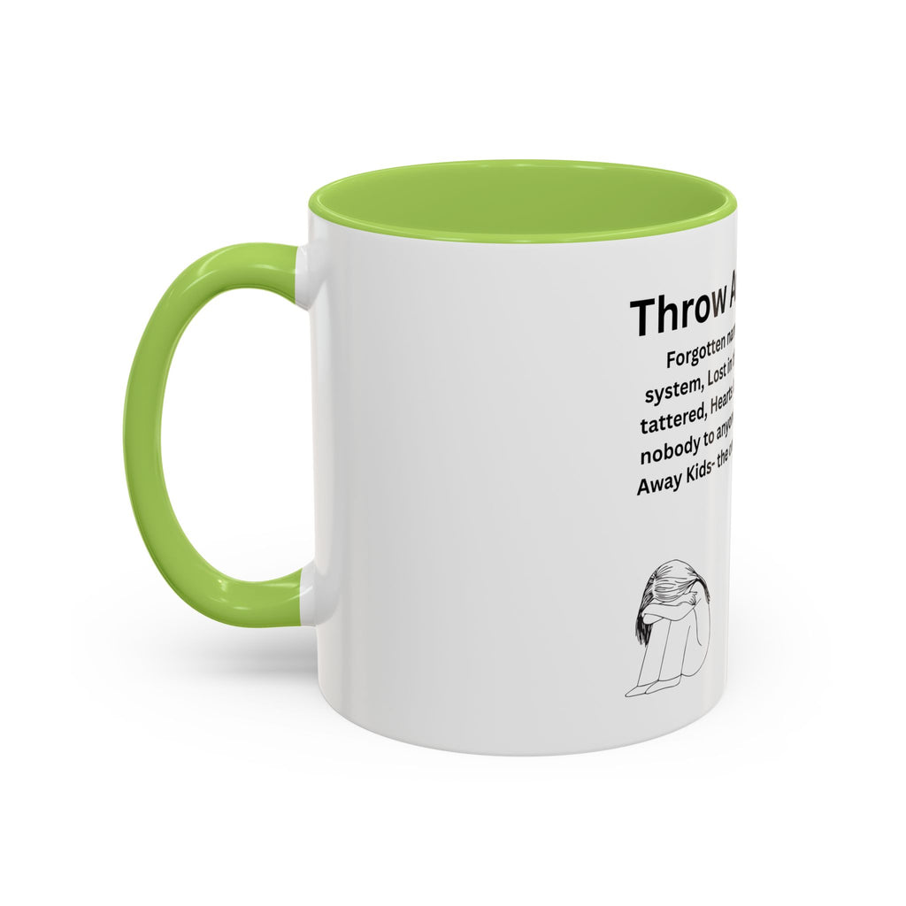 Throw away Kids Accent Coffee Mug (11, 15oz)