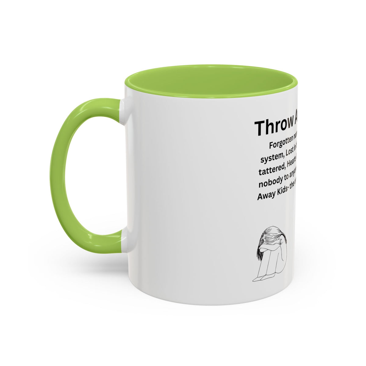 Throw away Kids Accent Coffee Mug (11, 15oz)