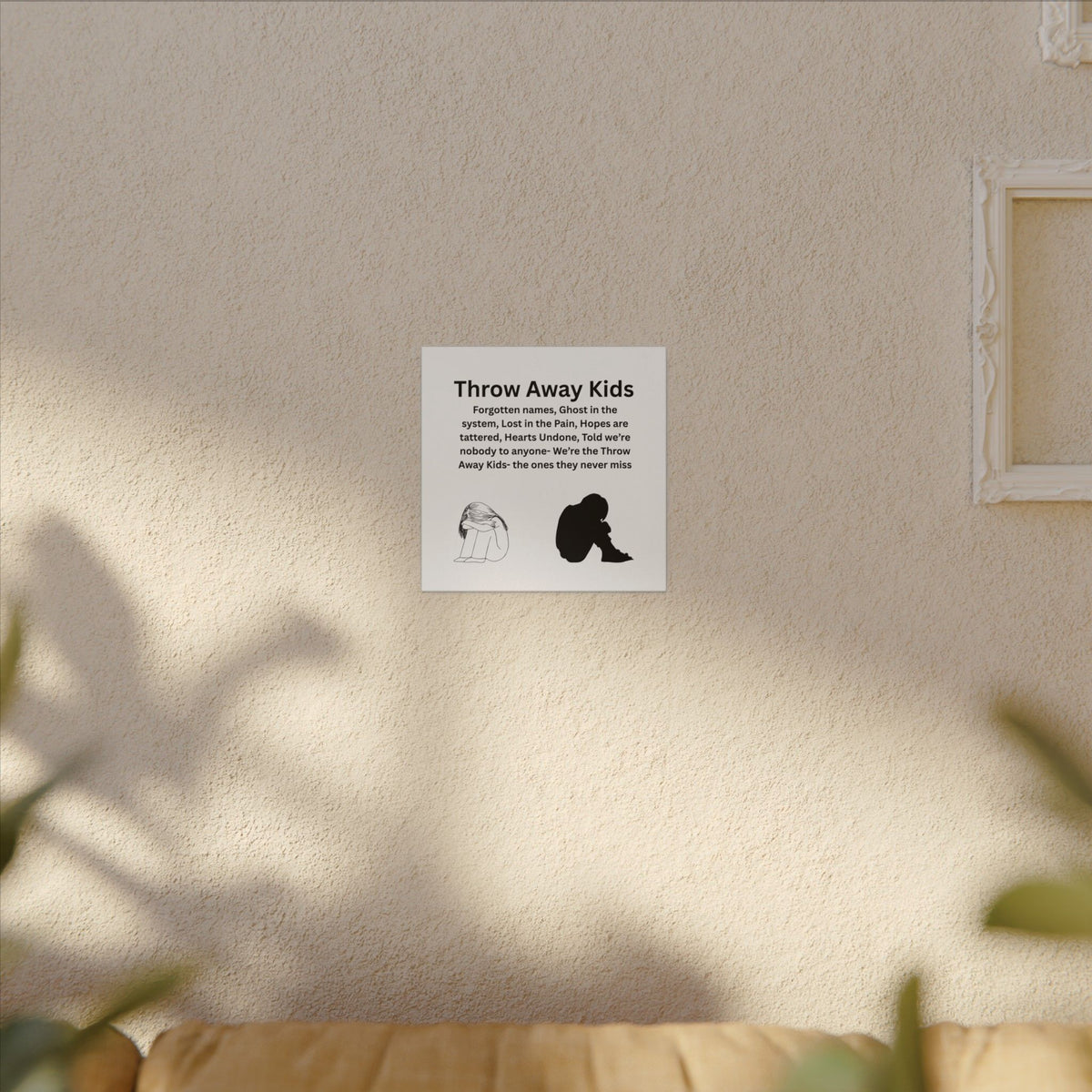 Throw away Kids - Matte Canvas, Stretched, 0.75" (Multi-Size)