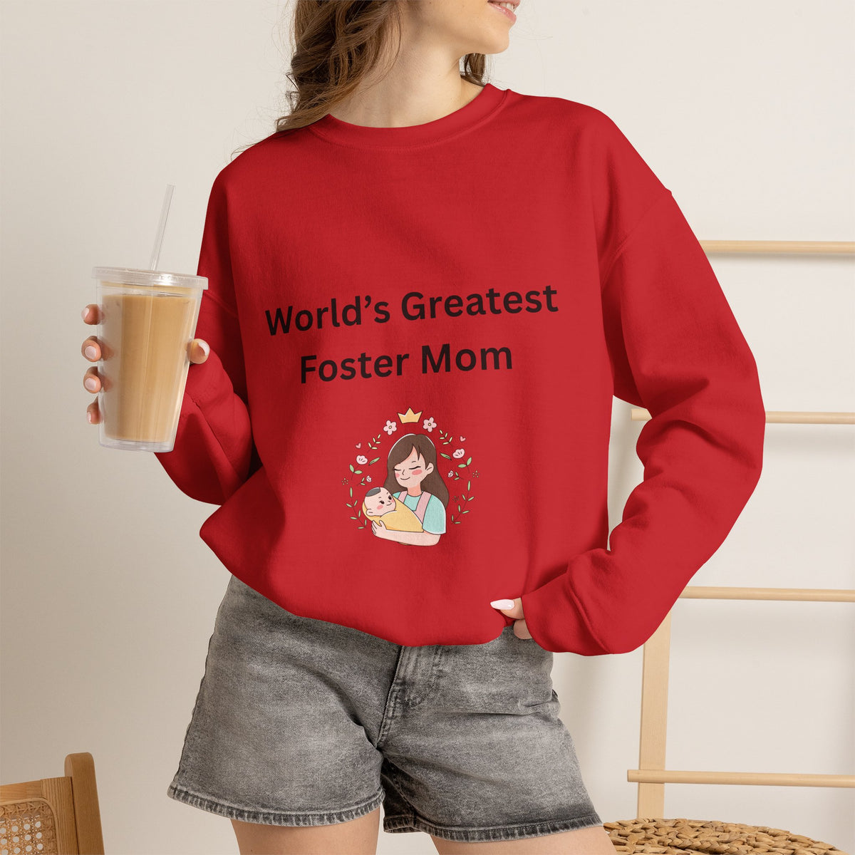 Greatest Foster Mom Sweatshirt