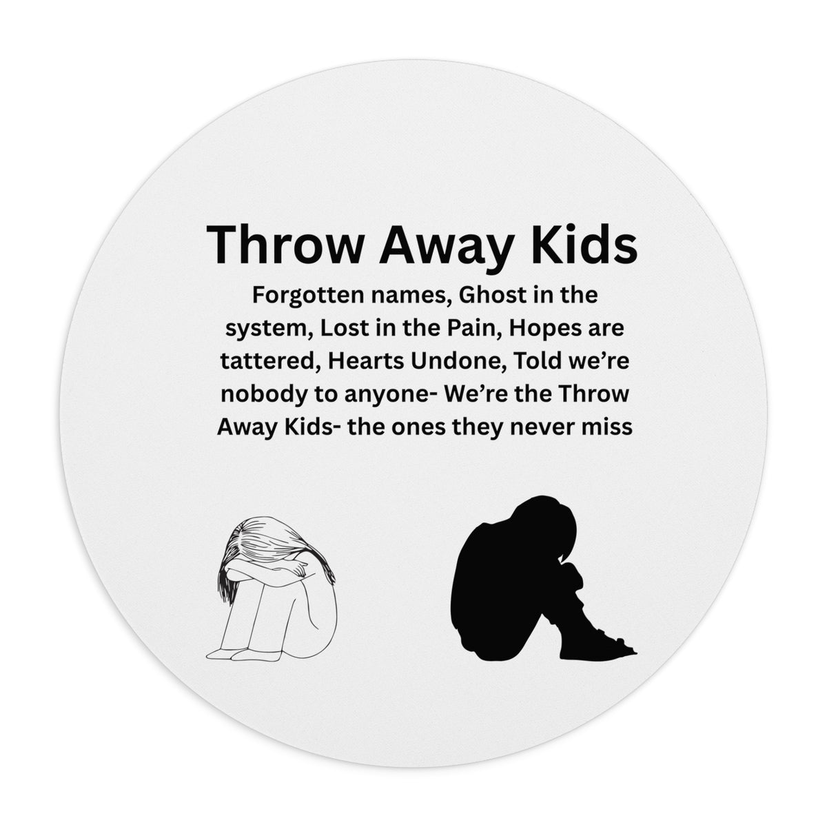 Throw away Kids Mouse Pad