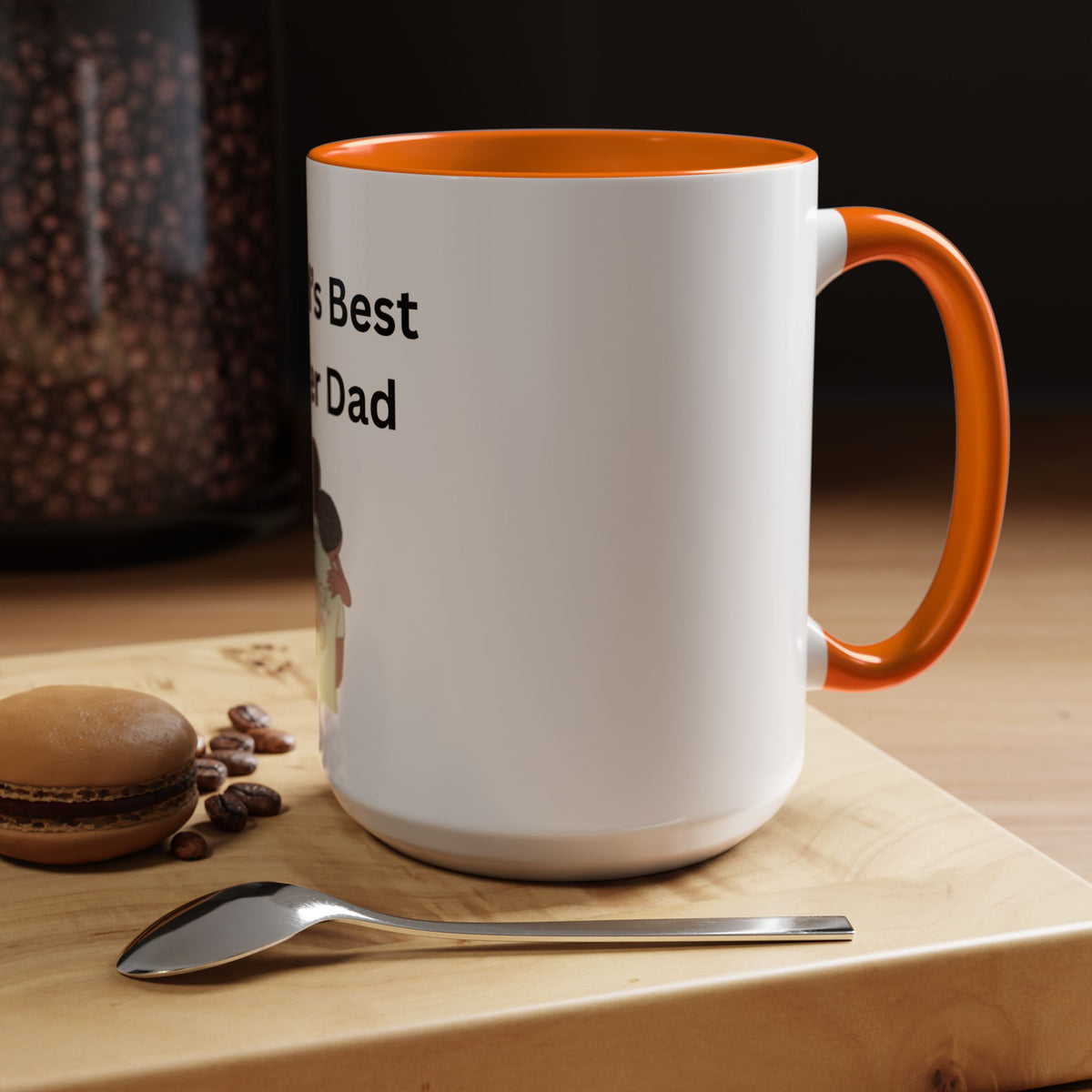 Worlds Best Dad Accent Coffee Mug (11, 15oz)