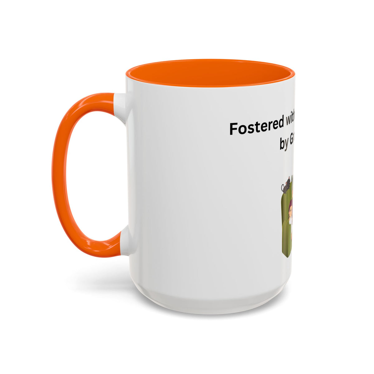 Fostered by Love Grandma Coffee Mug – Foster Grandma Gift, Foster Care Family Mug (11oz, 15oz)