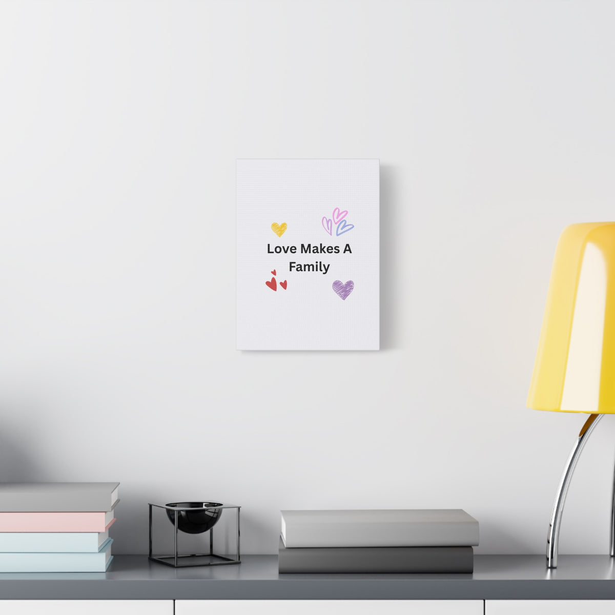 Love Makes A Family Matte Canvas,  1.25"