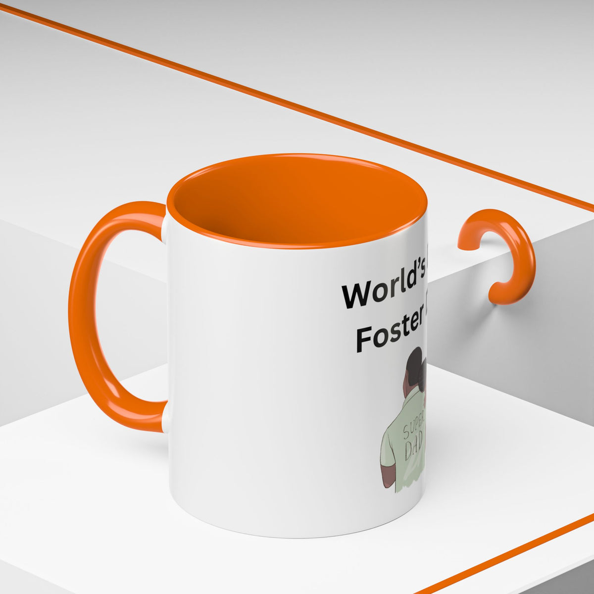 Worlds Best Dad Accent Coffee Mug (11, 15oz)