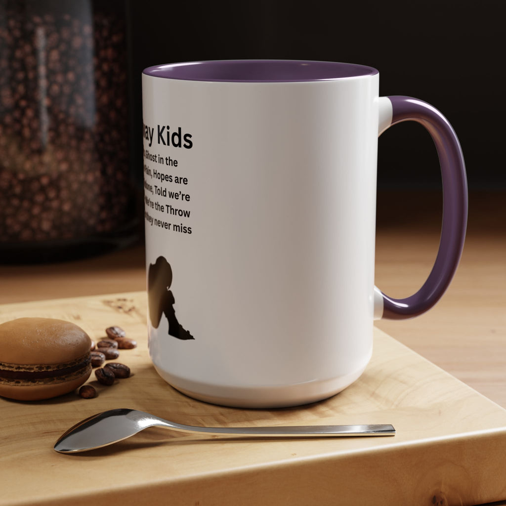 Throw away Kids Accent Coffee Mug (11, 15oz)