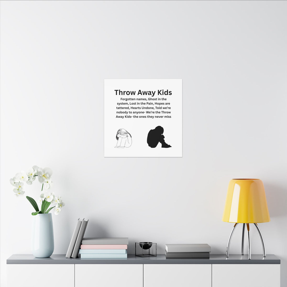 Throw away Kids - Matte Canvas, Stretched, 0.75" (Multi-Size)