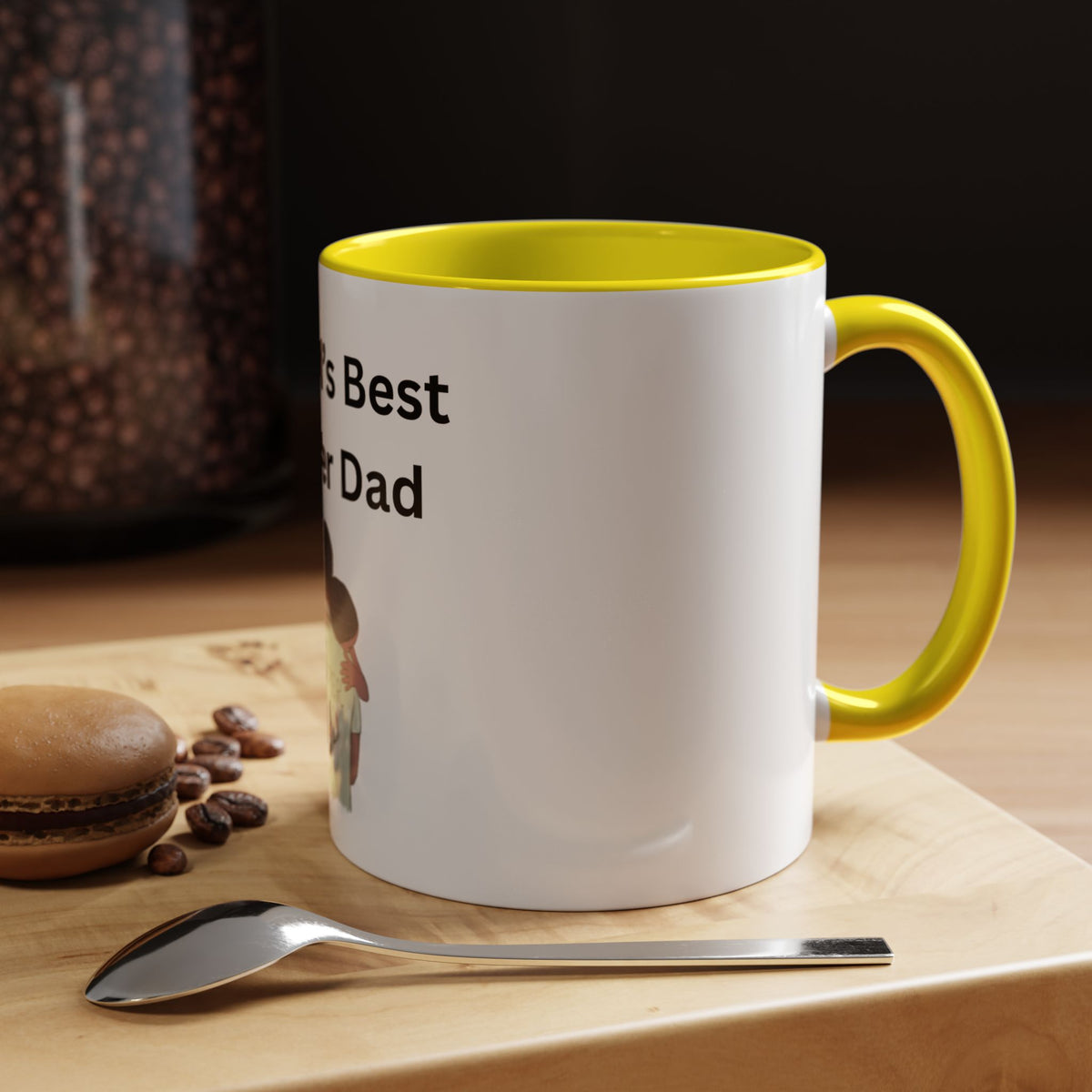 Worlds Best Dad Accent Coffee Mug (11, 15oz)