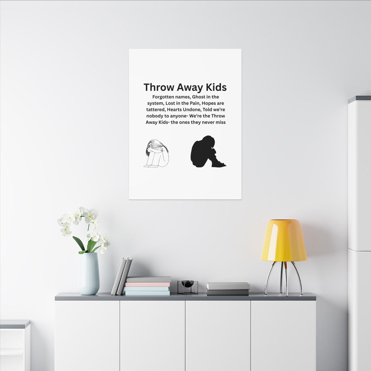 Throw away Kids - Matte Canvas, Stretched, 0.75" (Multi-Size)