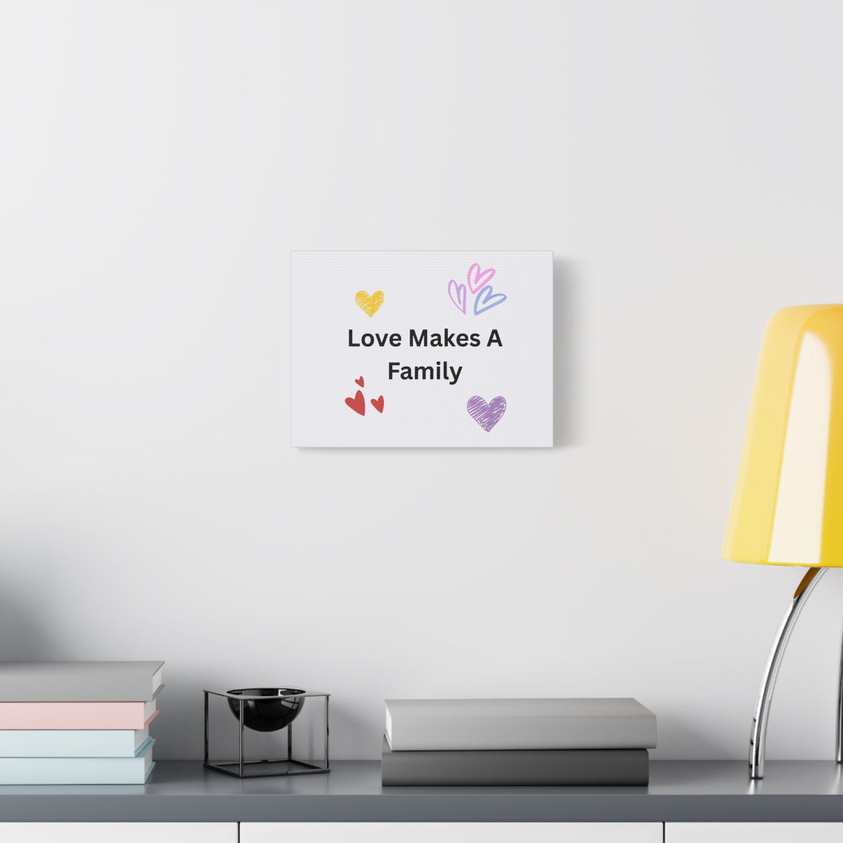 Love Makes A Family Matte Canvas,  1.25"