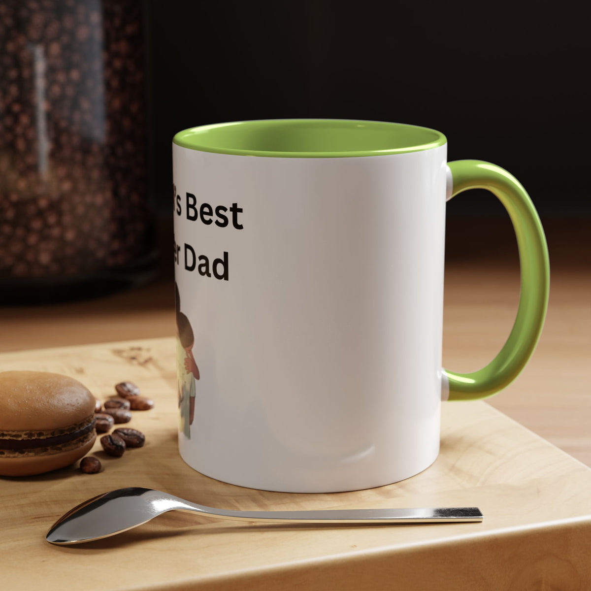 Worlds Best Dad Accent Coffee Mug (11, 15oz)