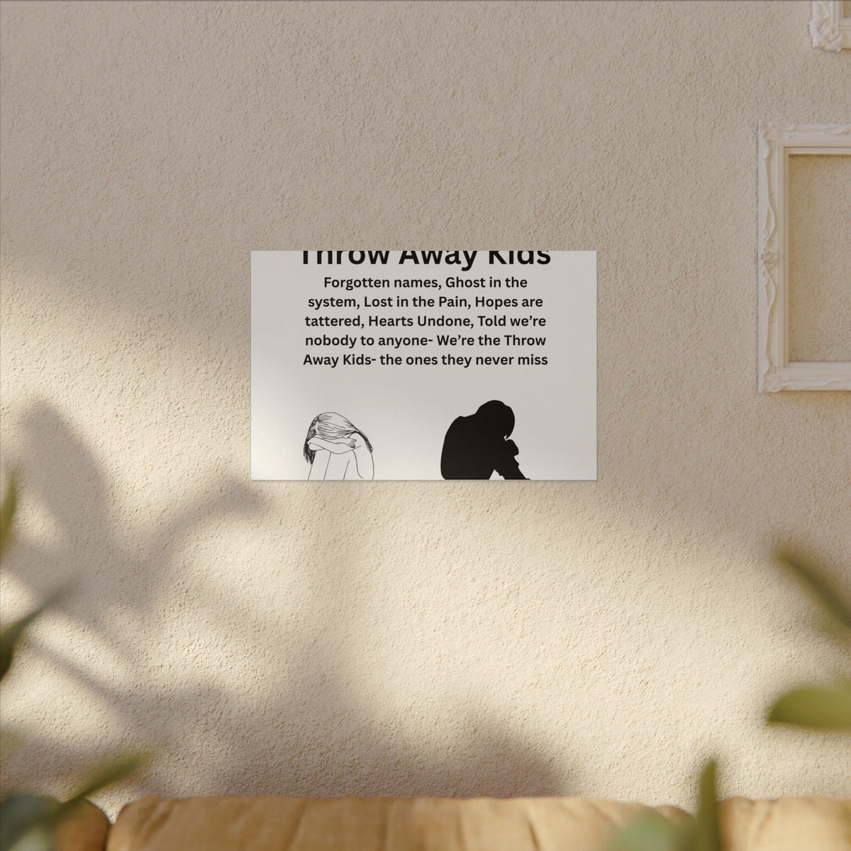 Throw away Kids - Matte Canvas, Stretched, 0.75" (Multi-Size)