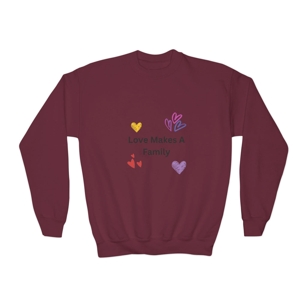 Love Makes A Family Youth Sweatshirt