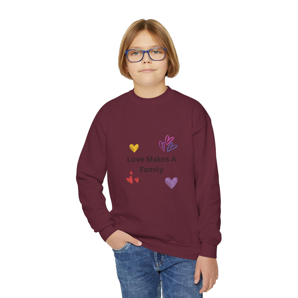 Love Makes A Family Youth Sweatshirt