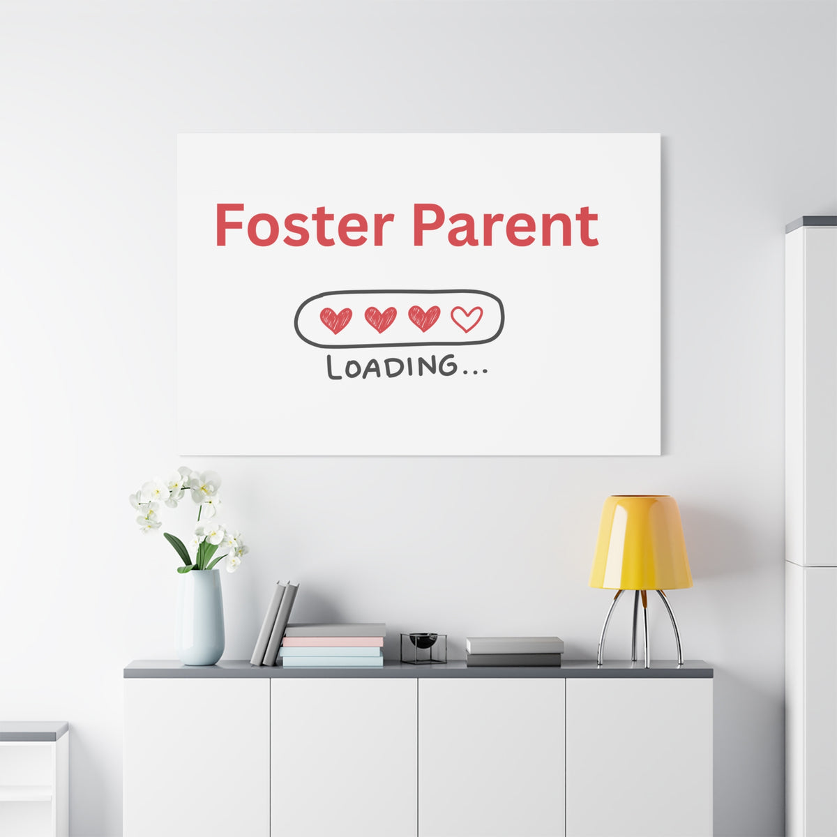 Foster Parent Loading Matte Canvas, Stretched, 1.25"