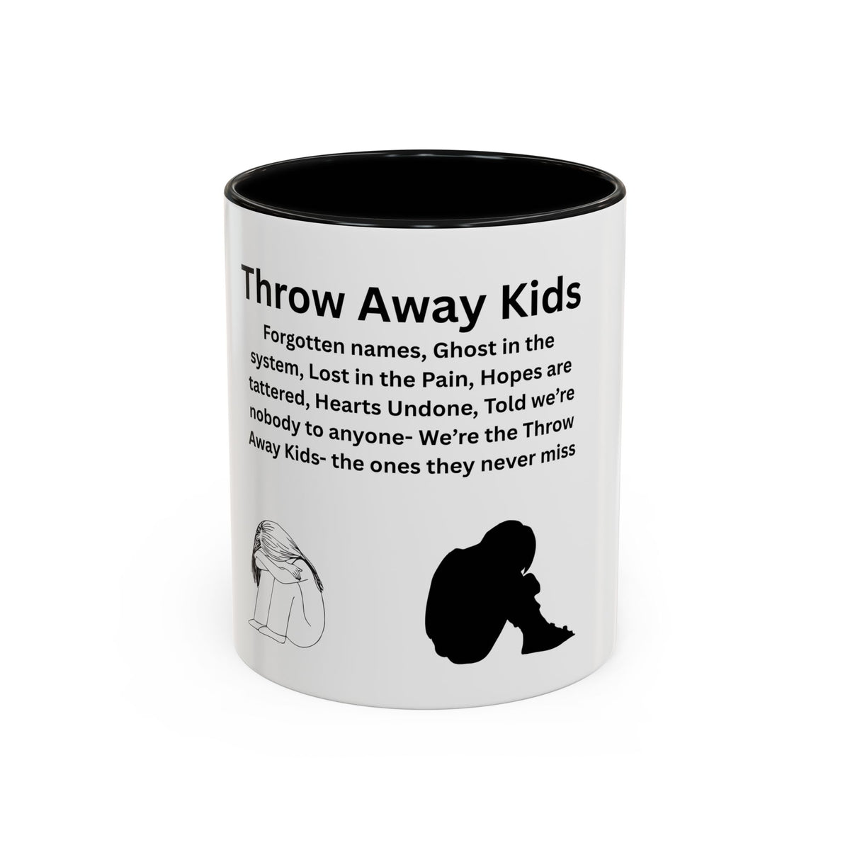 Throw away Kids Accent Coffee Mug (11, 15oz)