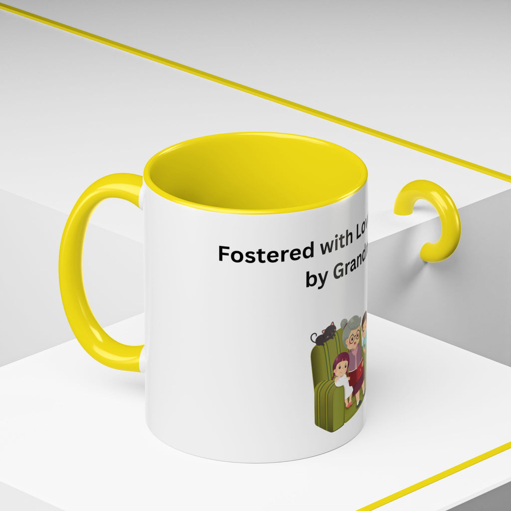 Fostered by Love Grandma Coffee Mug – Foster Grandma Gift, Foster Care Family Mug (11oz, 15oz)