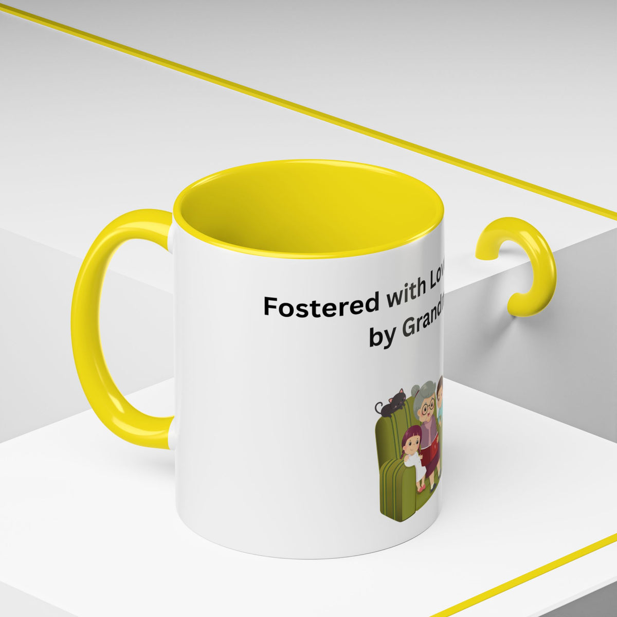 Fostered by Love Grandma Coffee Mug – Foster Grandma Gift, Foster Care Family Mug (11oz, 15oz)