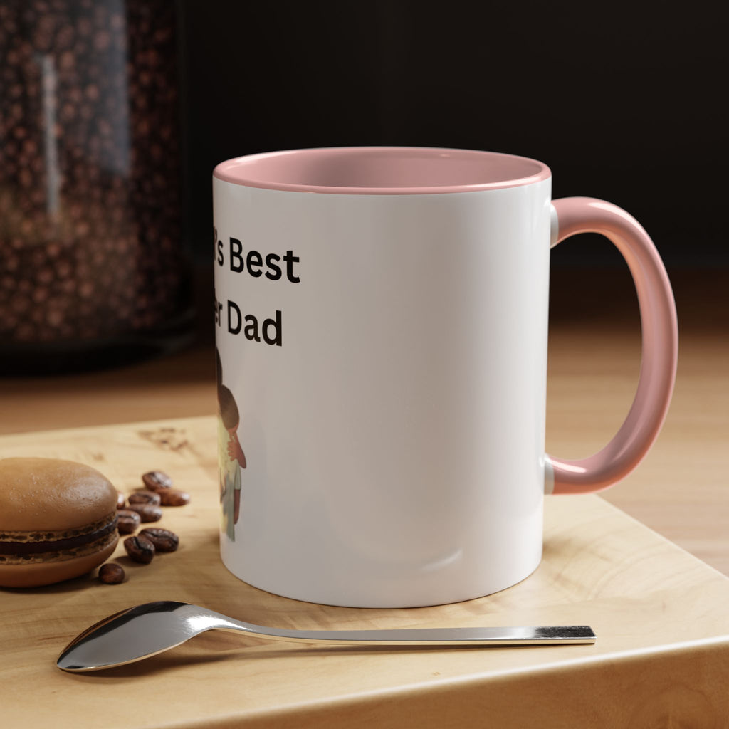 Worlds Best Dad Accent Coffee Mug (11, 15oz)