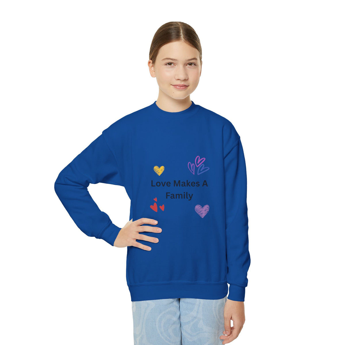 Love Makes A Family Youth Sweatshirt