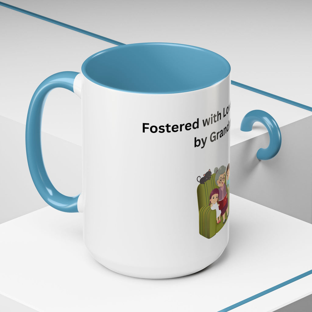 Fostered by Love Grandma Coffee Mug – Foster Grandma Gift, Foster Care Family Mug (11oz, 15oz)