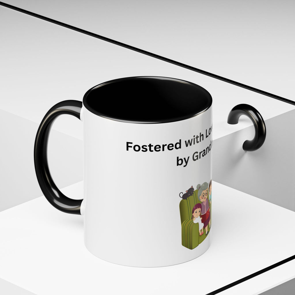 Fostered by Love Grandma Coffee Mug – Foster Grandma Gift, Foster Care Family Mug (11oz, 15oz)