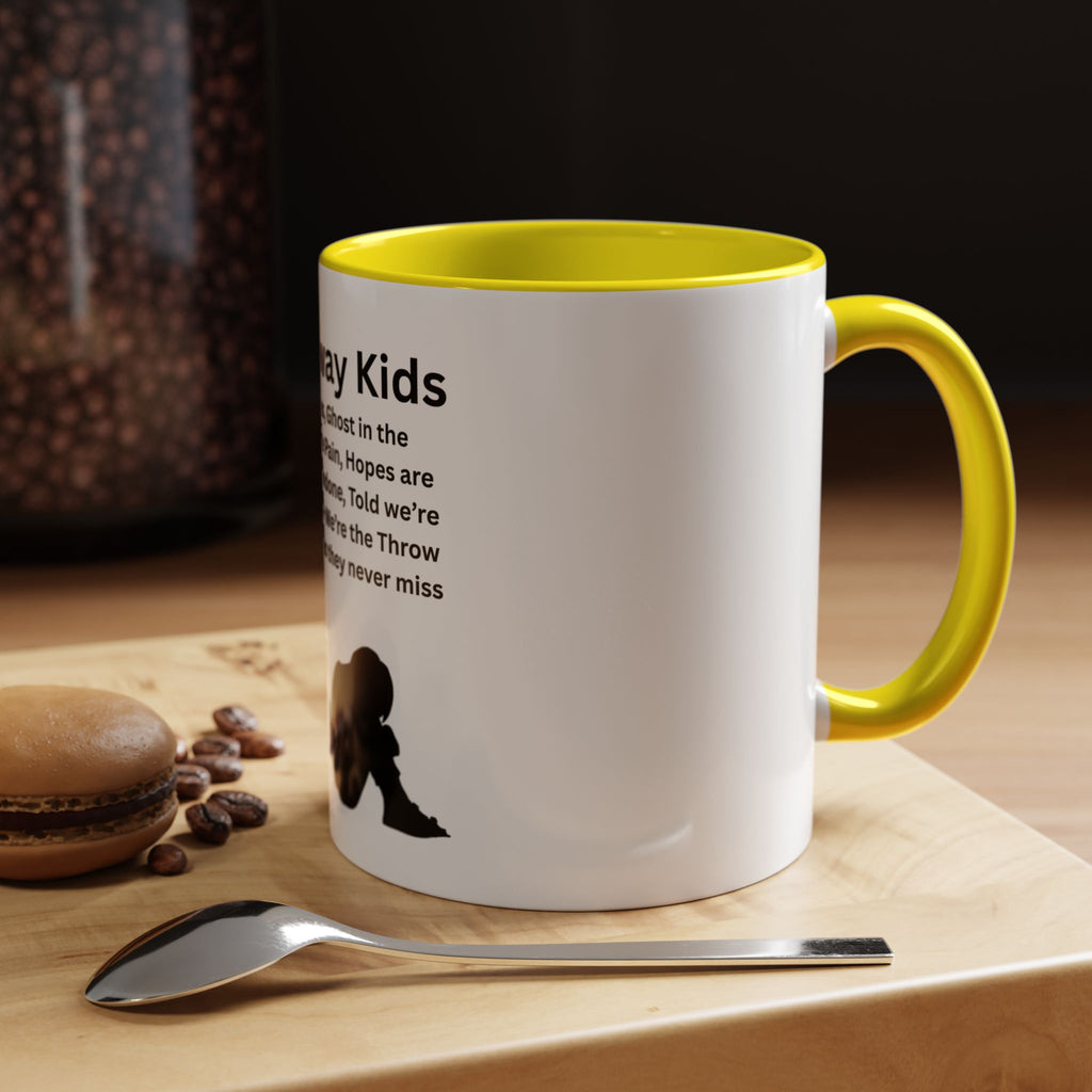 Throw away Kids Accent Coffee Mug (11, 15oz)