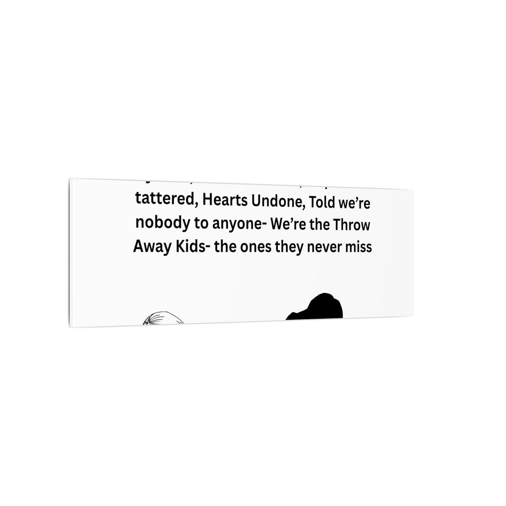 Throw away Kids - Matte Canvas, Stretched, 0.75" (Multi-Size)