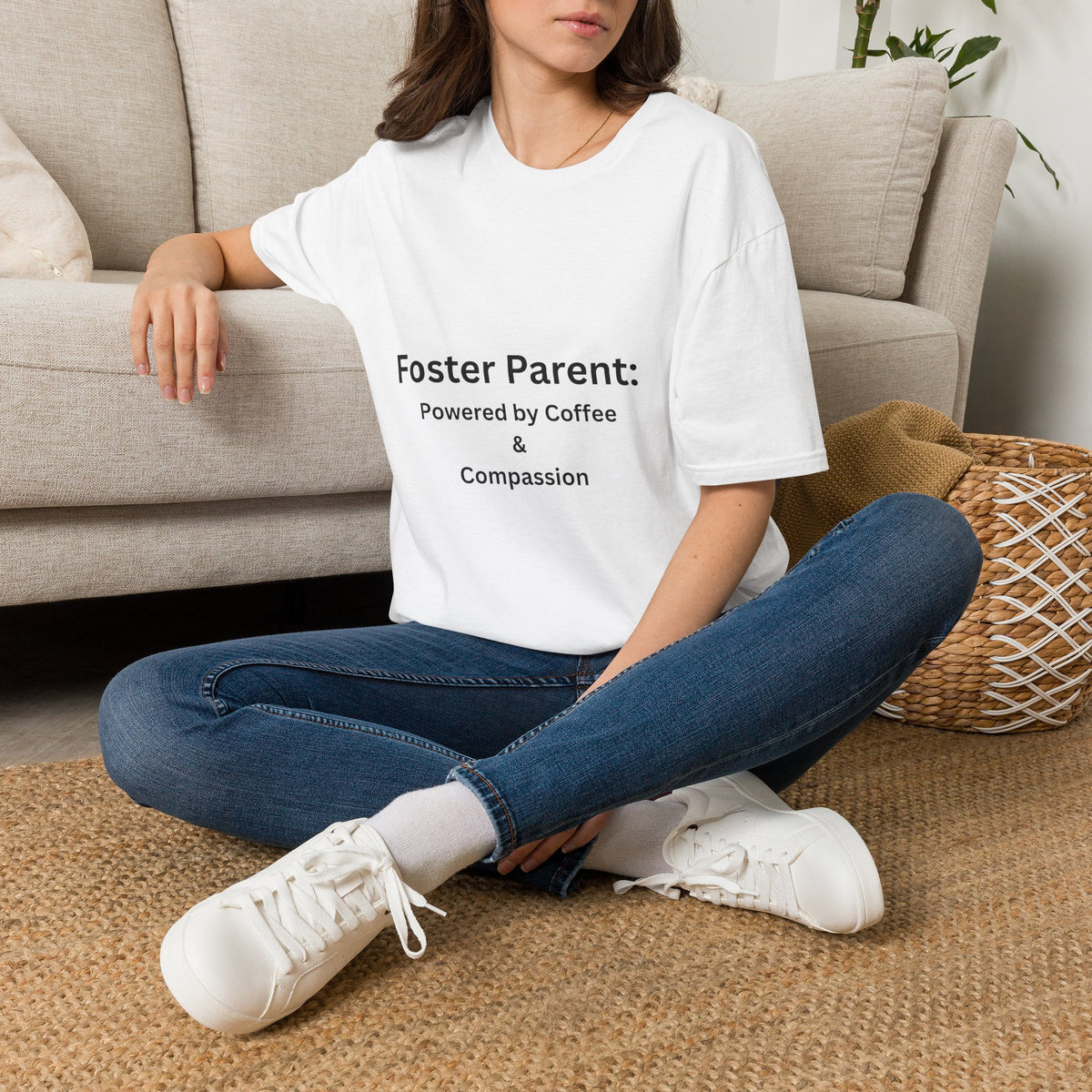 Foster Parent: Powered by Coffee Unisex Softstyle T-Shirt
