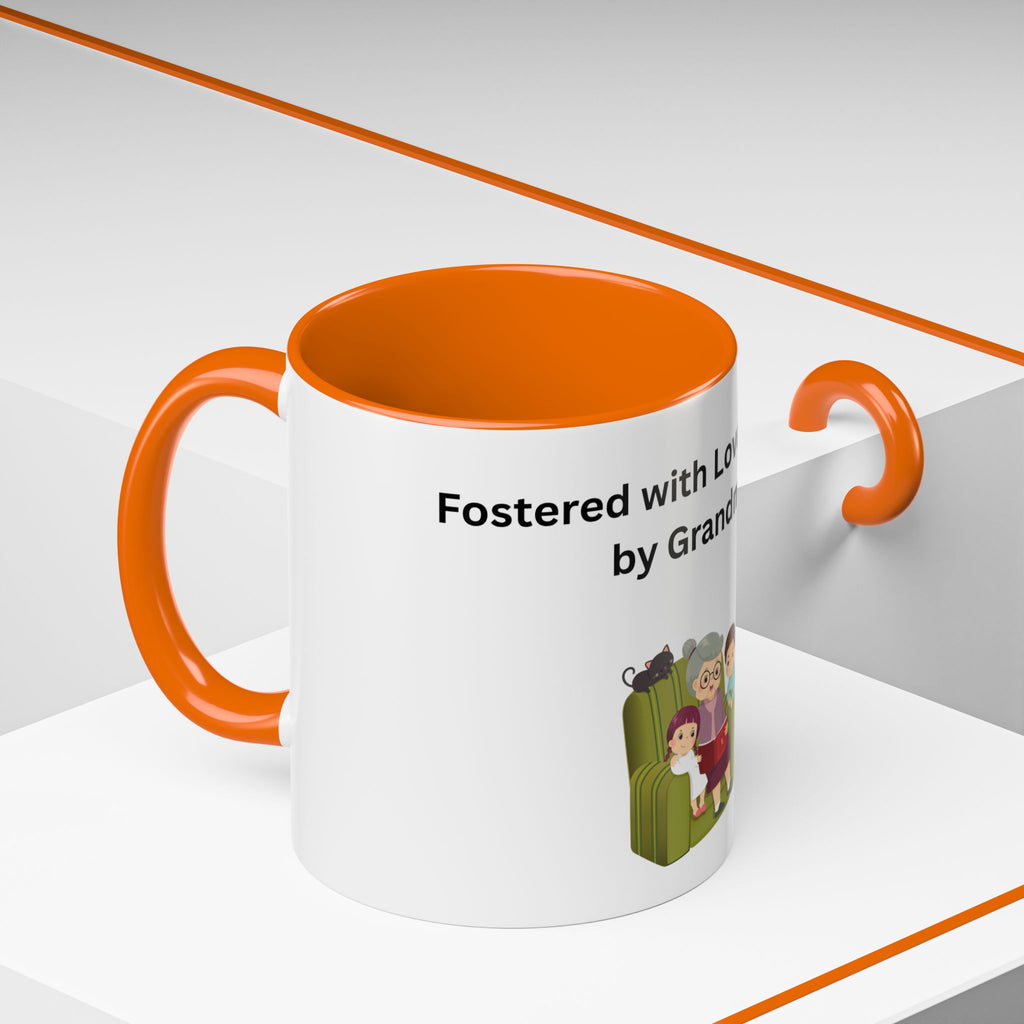 Fostered by Love Grandma Coffee Mug – Foster Grandma Gift, Foster Care Family Mug (11oz, 15oz)