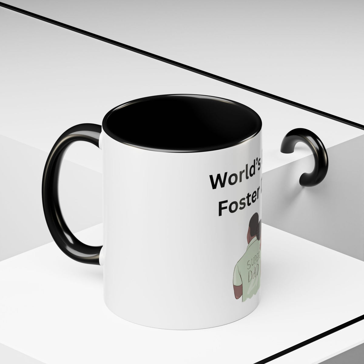 Worlds Best Dad Accent Coffee Mug (11, 15oz)