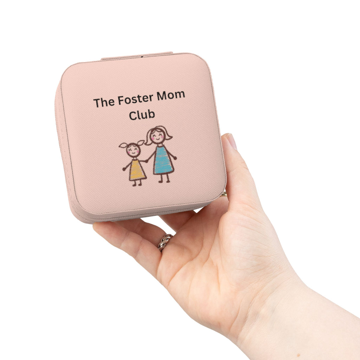 Foster Mom Club Jewelry Travel Case – Foster Mom Gift, Travel Jewelry Organizer