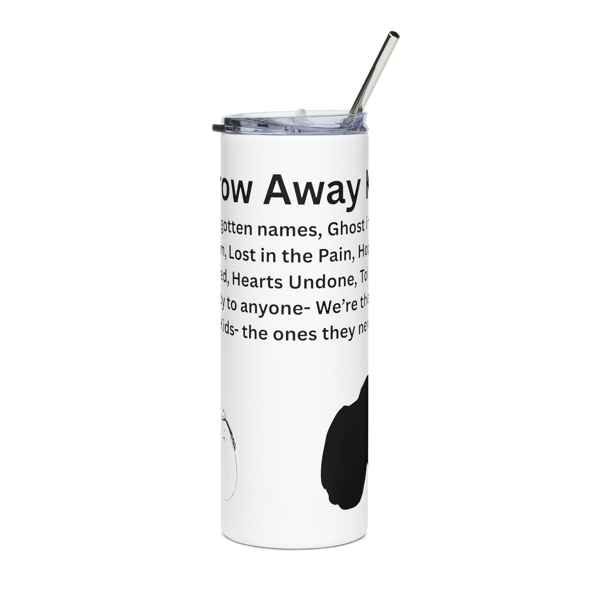 Throw away Kids Stainless Steel Tumbler, 20oz