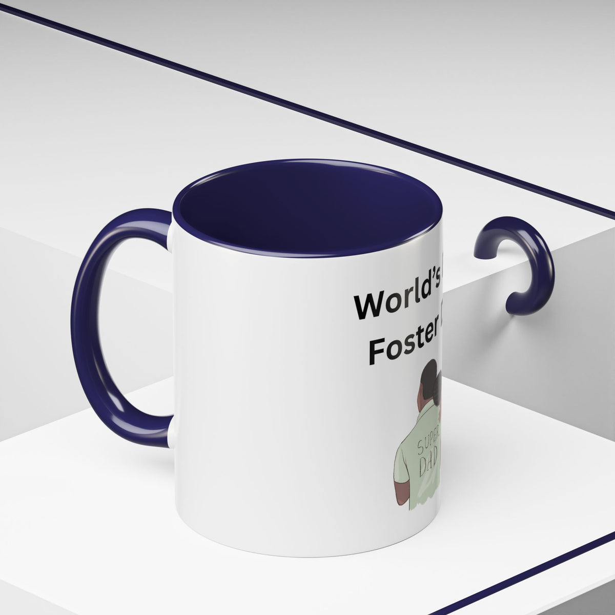 Worlds Best Dad Accent Coffee Mug (11, 15oz)