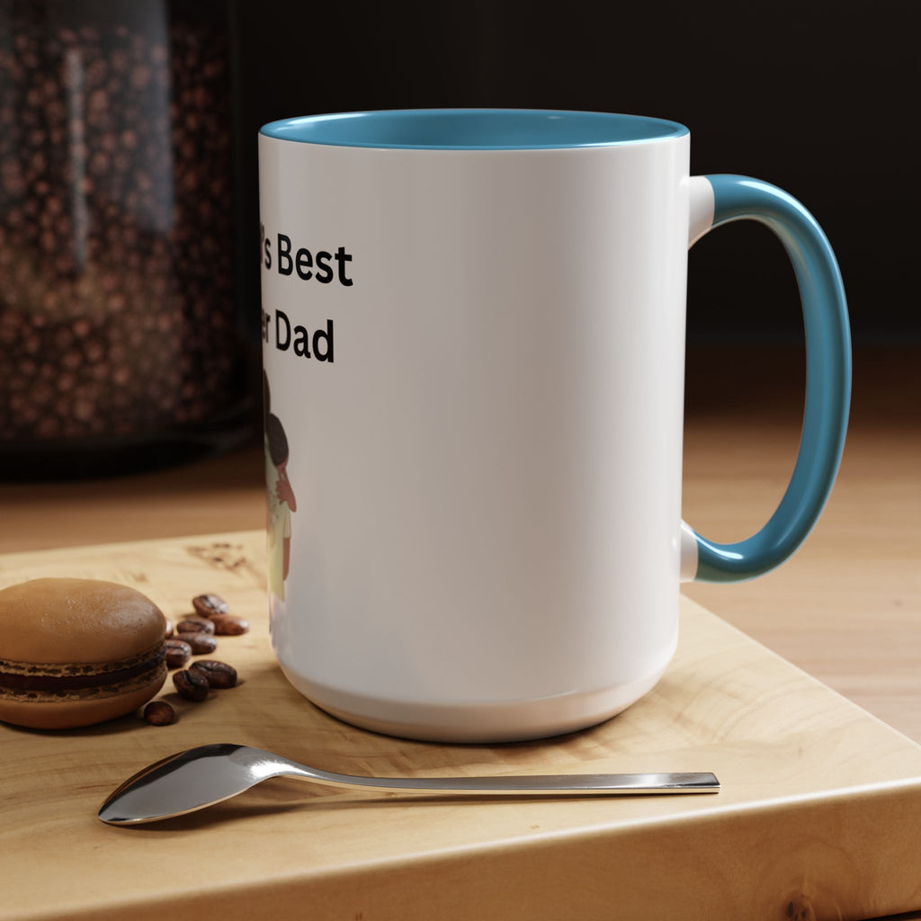 Worlds Best Dad Accent Coffee Mug (11, 15oz)