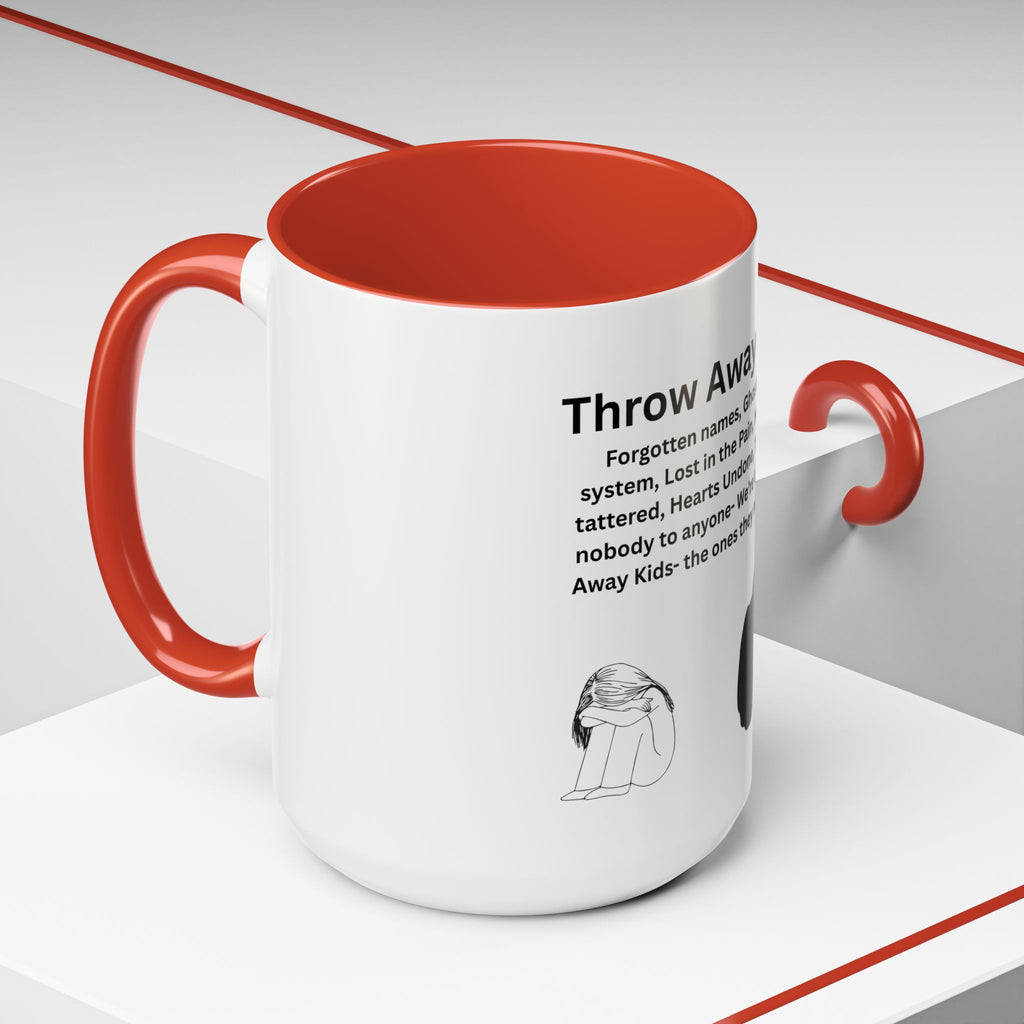 Throw away Kids Accent Coffee Mug (11, 15oz)