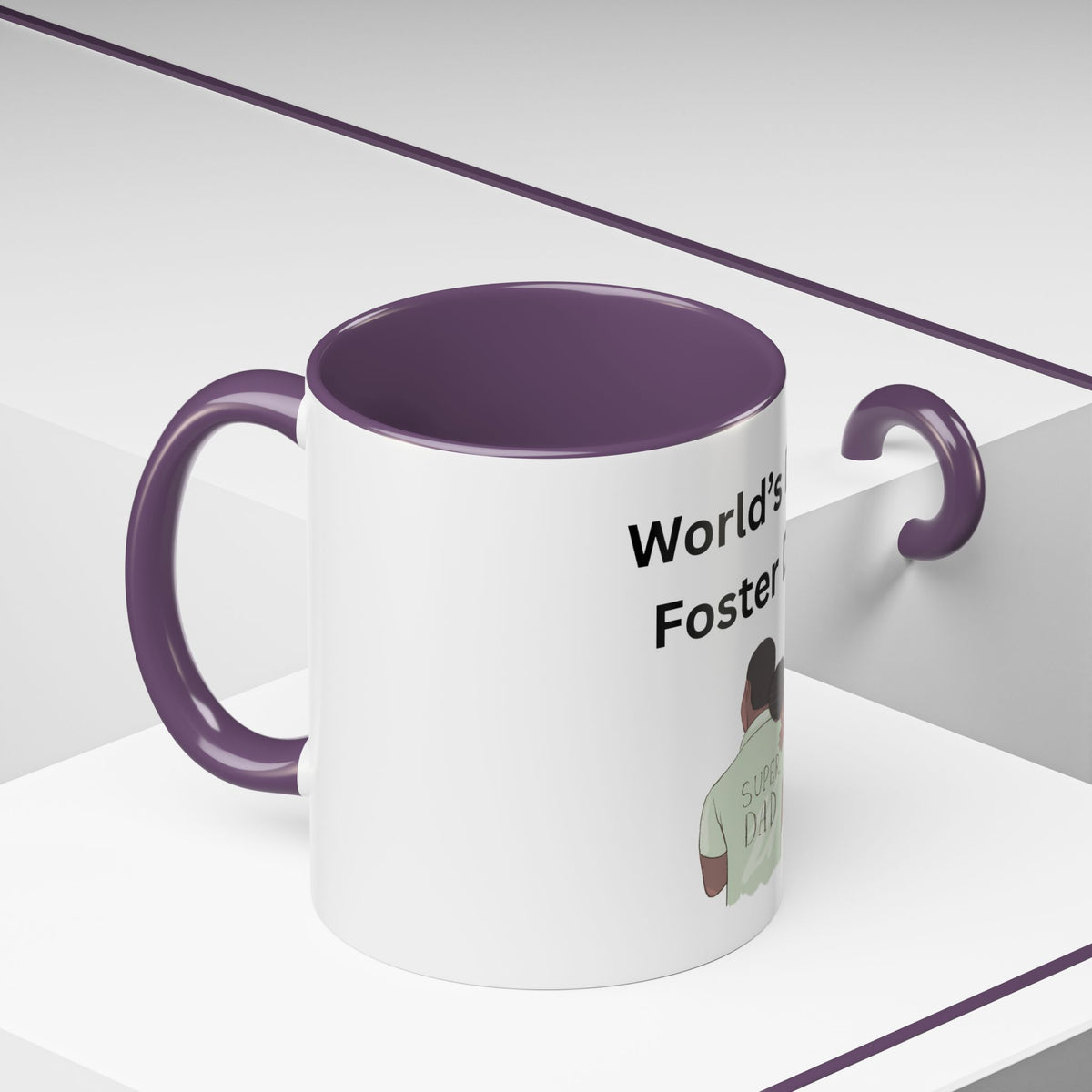 Worlds Best Dad Accent Coffee Mug (11, 15oz)