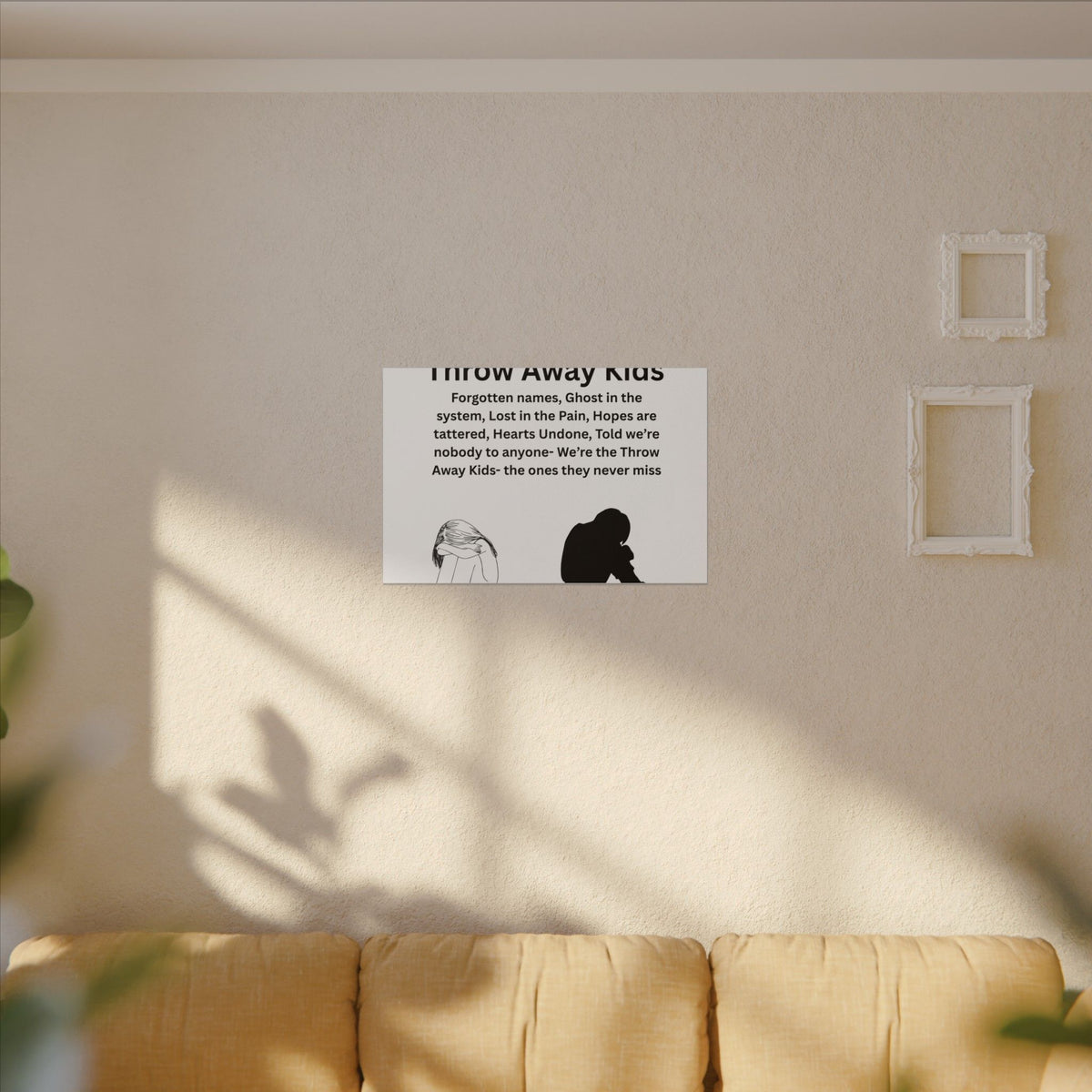 Throw away Kids - Matte Canvas, Stretched, 0.75" (Multi-Size)