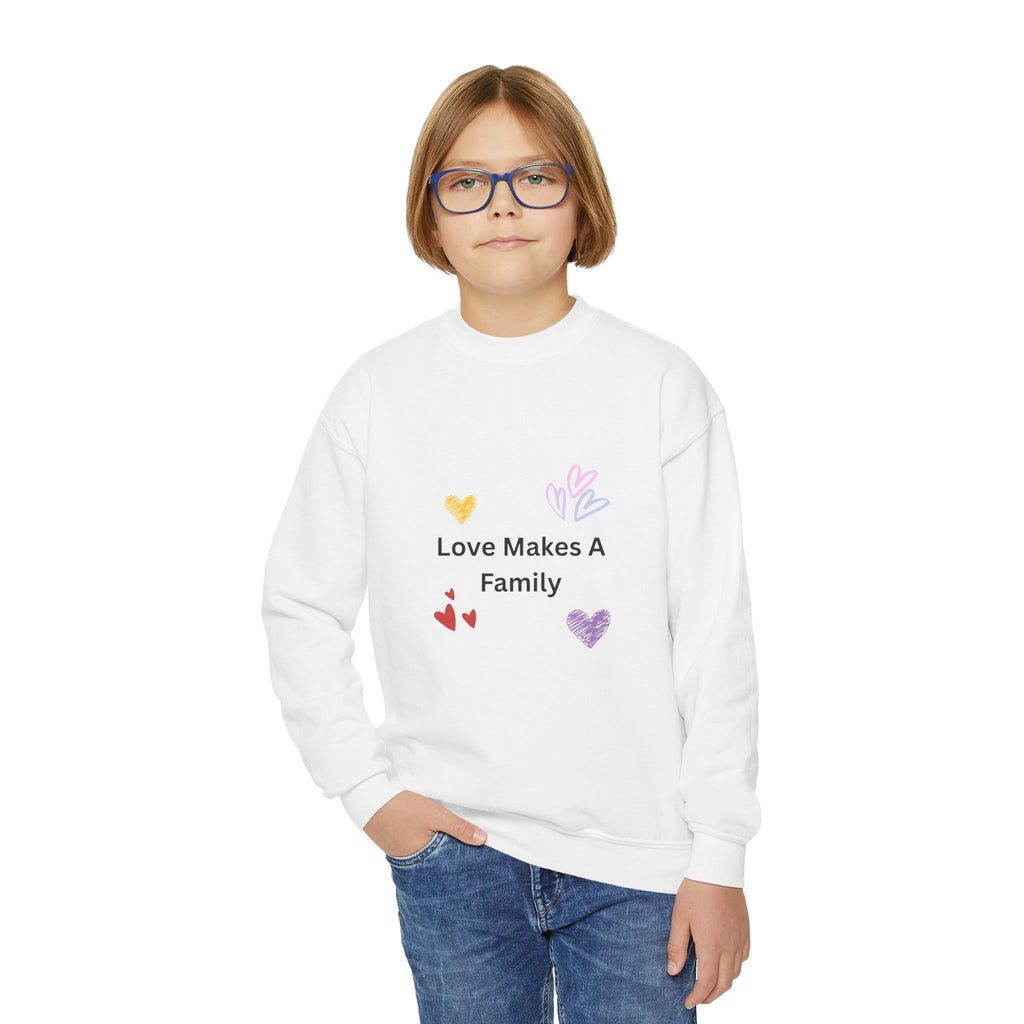 Love Makes A Family Youth Sweatshirt