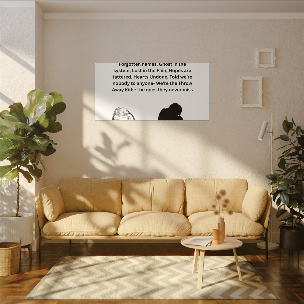 Throw away Kids - Matte Canvas, Stretched, 0.75" (Multi-Size)