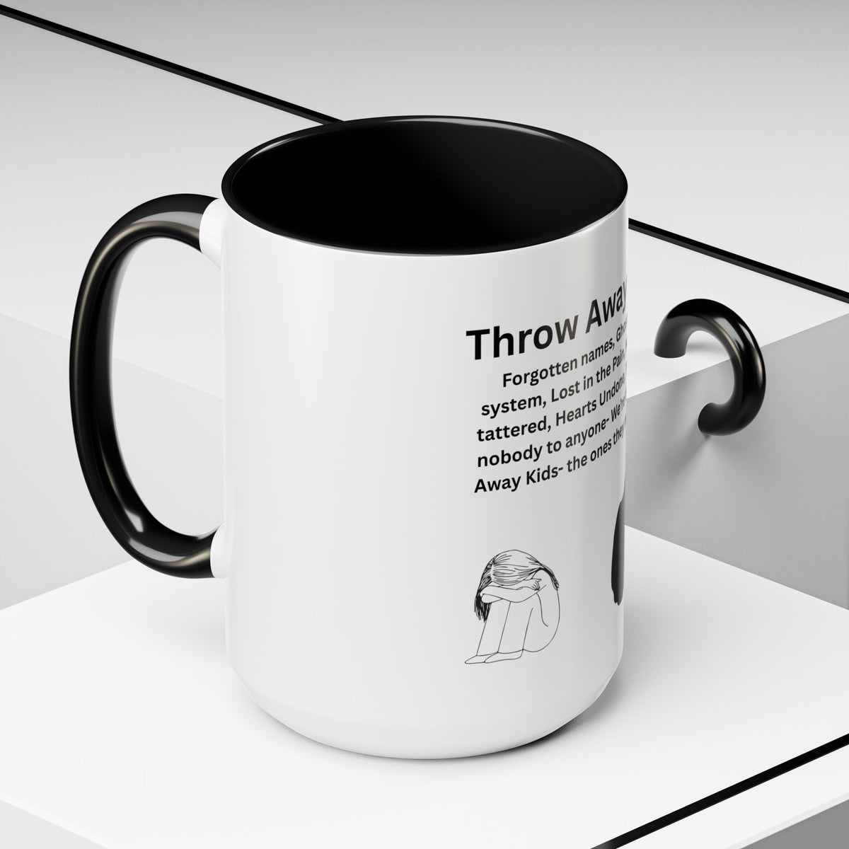 Throw away Kids Accent Coffee Mug (11, 15oz)