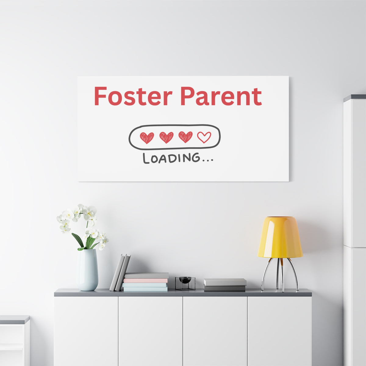 Foster Parent Loading Matte Canvas, Stretched, 1.25"