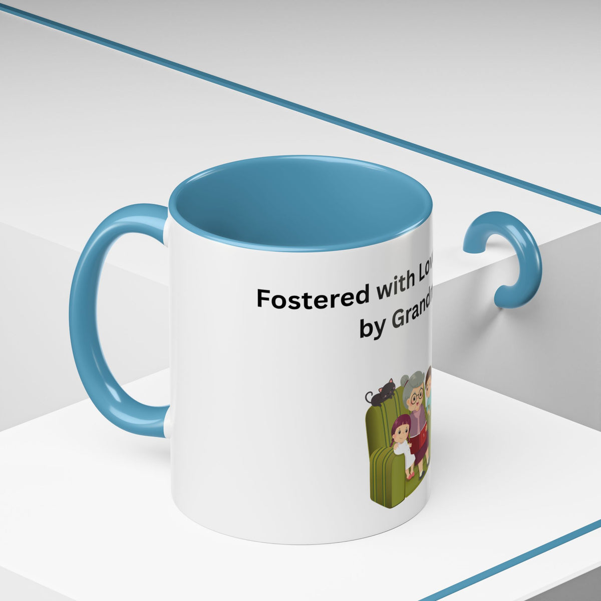 Fostered by Love Grandma Coffee Mug – Foster Grandma Gift, Foster Care Family Mug (11oz, 15oz)