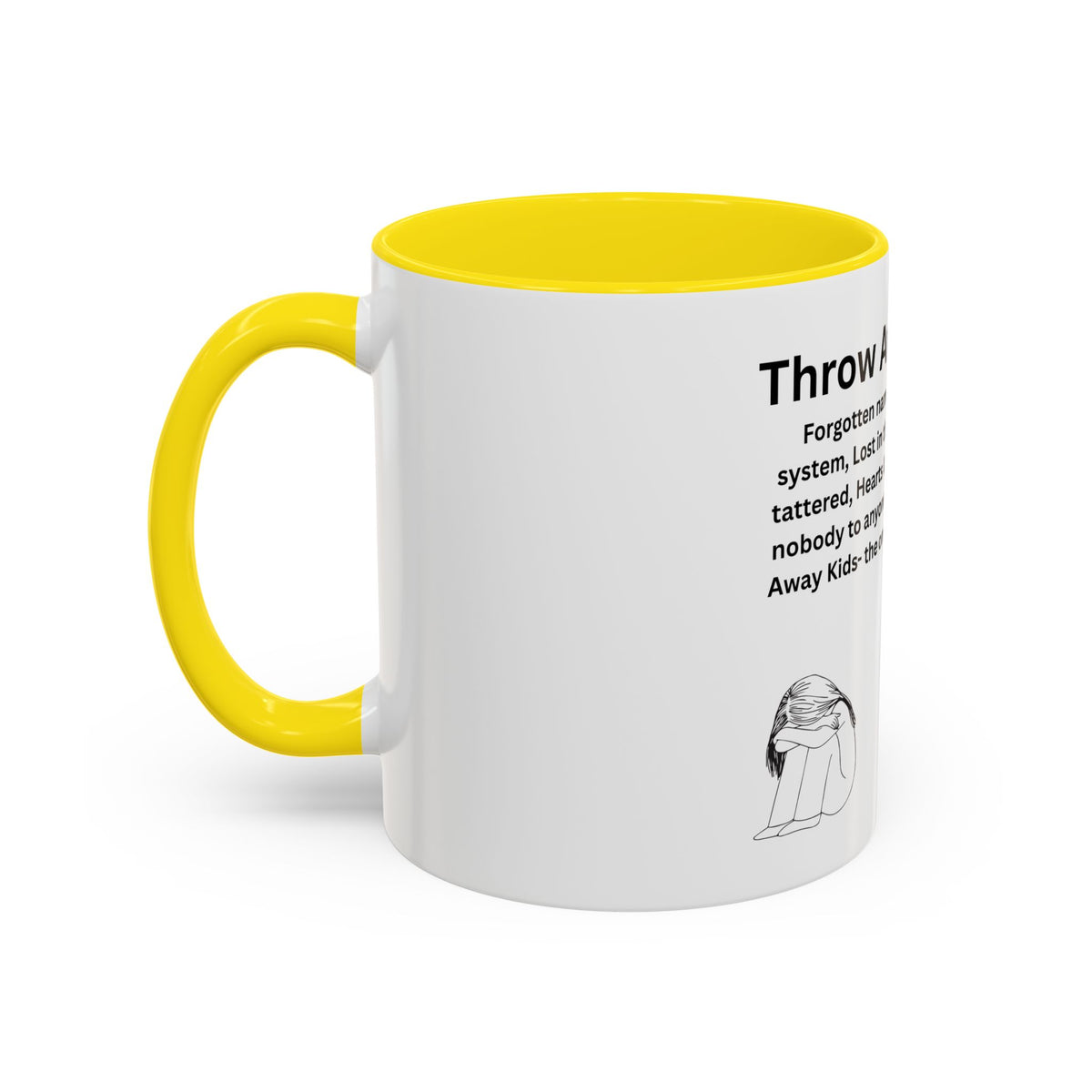 Throw away Kids Accent Coffee Mug (11, 15oz)