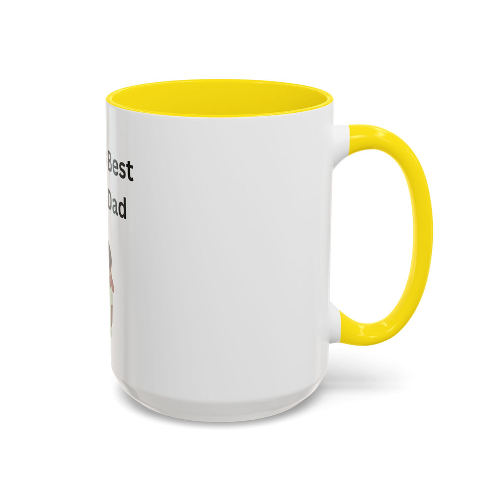 Worlds Best Dad Accent Coffee Mug (11, 15oz)