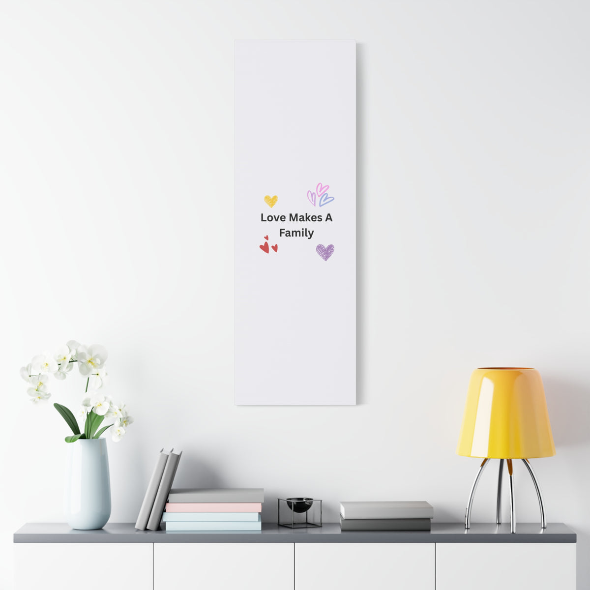 Love Makes A Family Matte Canvas,  1.25"