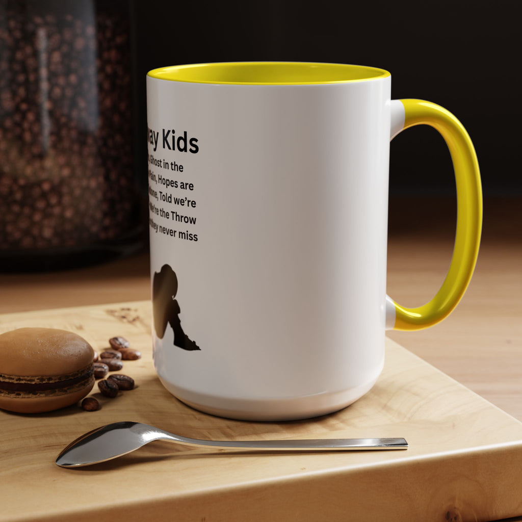 Throw away Kids Accent Coffee Mug (11, 15oz)