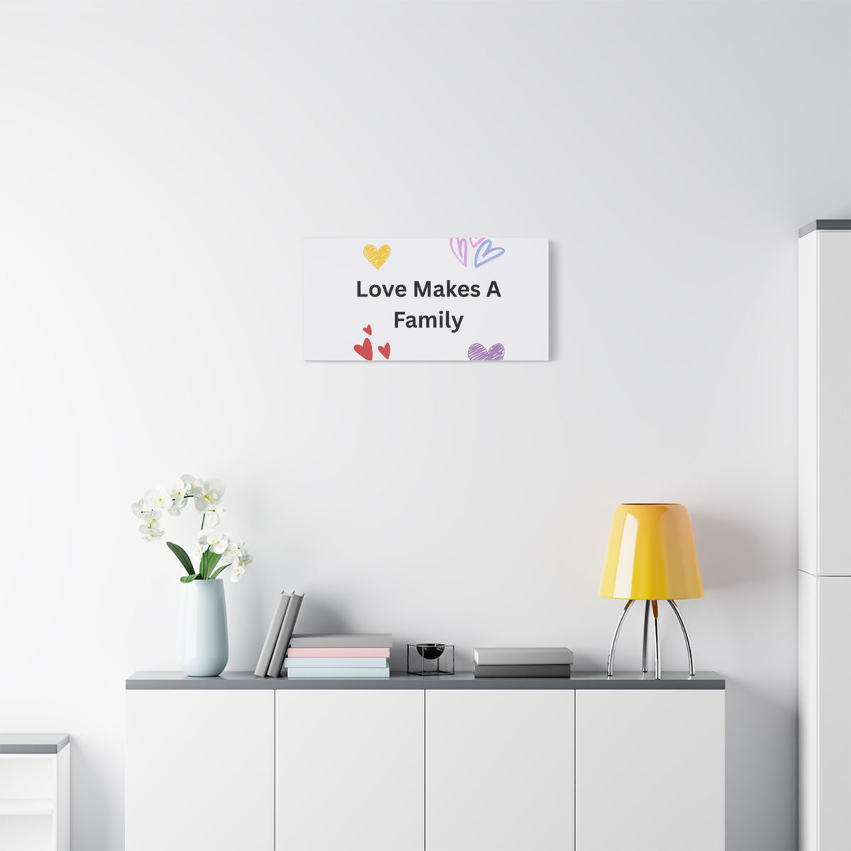 Love Makes A Family Matte Canvas,  1.25"