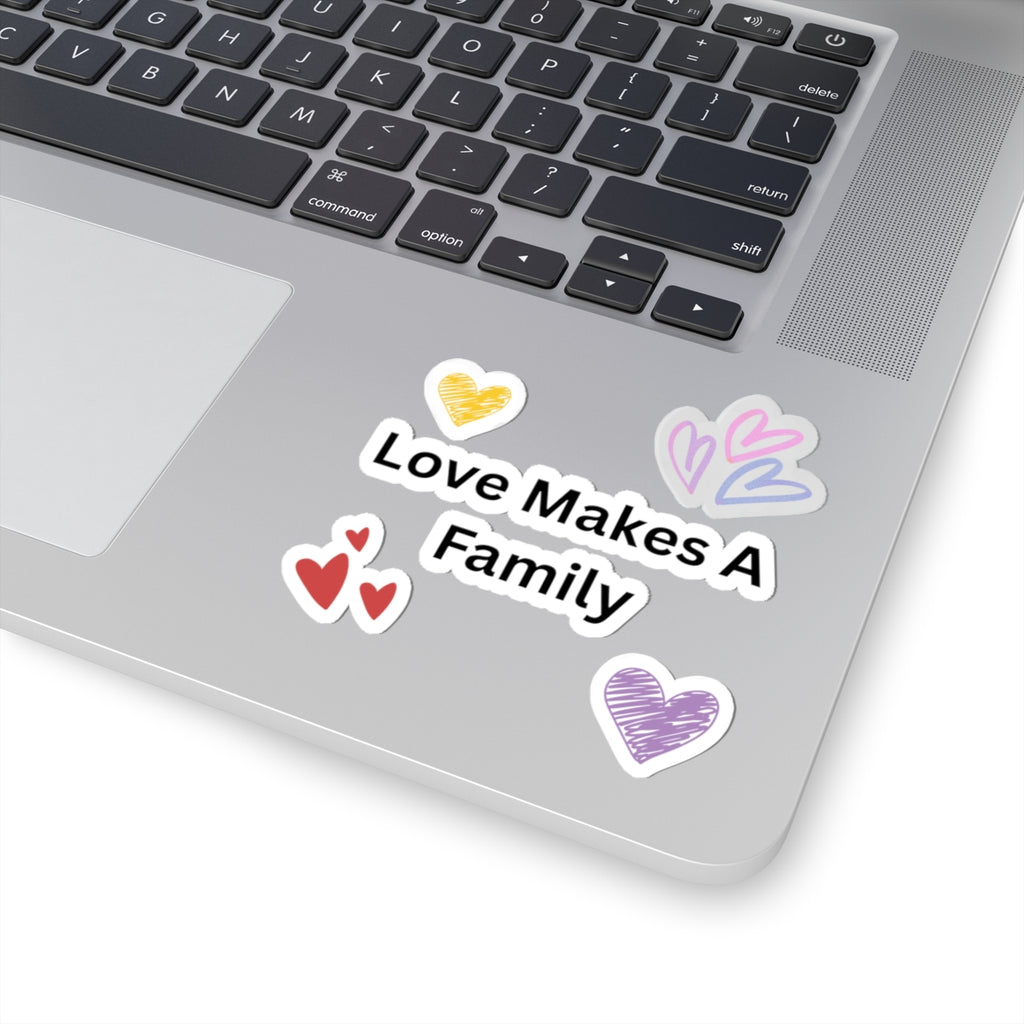Love Makes  A Family - Kiss-Cut Stickers