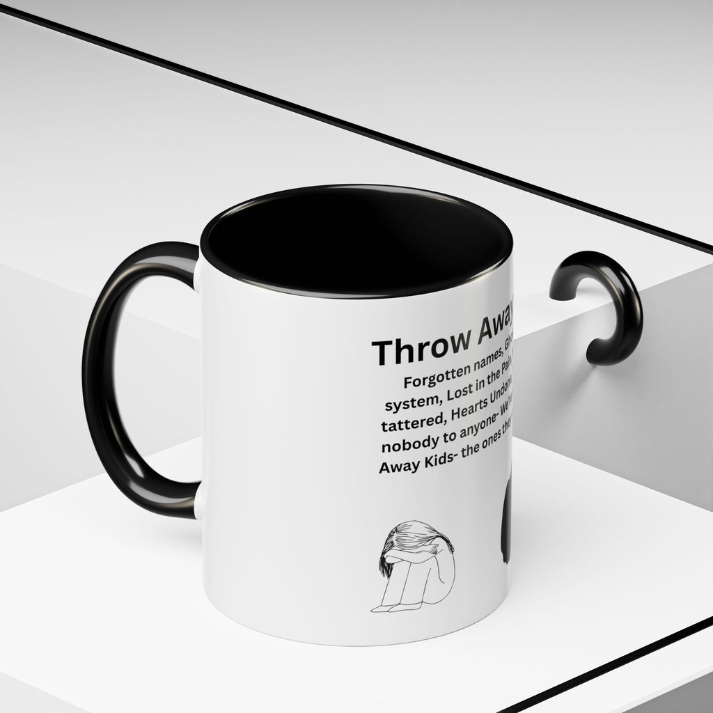 Throw away Kids Accent Coffee Mug (11, 15oz)